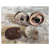 (2) Seat Pans. (2) Ford Wheels.