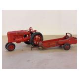 (2) 1/16 Farmall M + Spreader