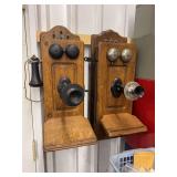(2) Antique Telephones