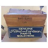 Heavy Cardstock Ford and Fordson Parts Sold here sign