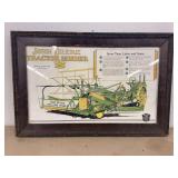 John Deere Tractor Binder Framed Print