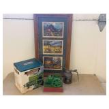 (3) John Deere Engine, Print, Oil Can