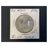 1946 Iowa Statehood Centennial Commemorative Half Dollar