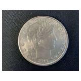 1911 Barber Half Dollar