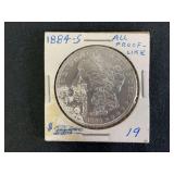 1884-S Morgan Dollar, San Francisco Mint, Proof-Like