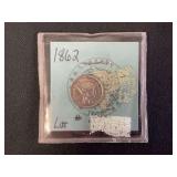 1862 Seated Liberty Half Dime Coin