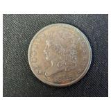 1833 Classic Head Half Cent Coin