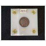 1908-S Indian Head Cent KEY DATE
