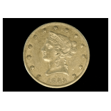 1859 Liberty Head Ten Dollar Coin
