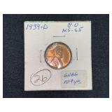 1939-D Wheat Cent Penny Denver Mint