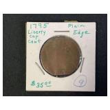 1795 Liberty Cap Cent - Plain Edge