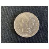 1866 Three Cent Coin