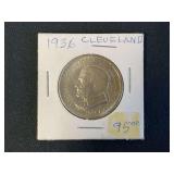 1936 Cleveland Great Lakes Exposition Commemorative Half Dollar