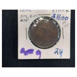 1842 United States Braided Hair Large Cent