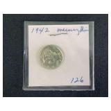 1942 Mercury Dime