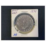 1834 Capped Bust Half Dollar Coin