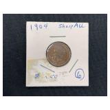 1904 Indian Head Cent Penny