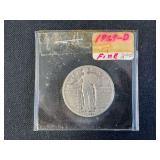 1929-D Standing Liberty Quarter, Denver Mint