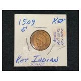 1909 Indian Head Cent Coin