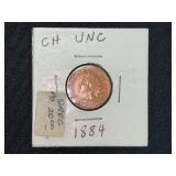 1884 Indian Head Cent Penny US Coin