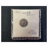 1861 Three Cent Silver Coin