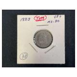 1883 Seated Liberty Dime