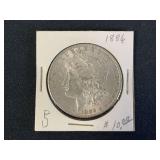 1886-P Morgan Silver Dollar