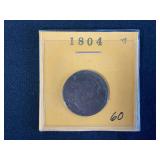 1804 Draped Bust Half Cent United States of America Coin