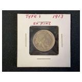 1913 Buffalo Nickel Type 1