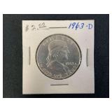 1963-D Franklin Half Dollar