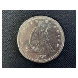 1877-S Seated Liberty Quarter Dollar