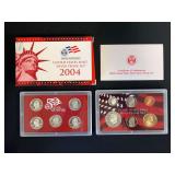 2004 US Mint Silver Proof Set - 11 Coins