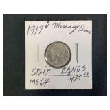 1917-D Mercury Dime