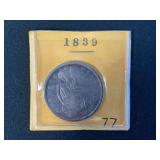 1839 Seated Liberty Half Dollar