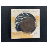 1850 US Braided Hair Large Cent Coin