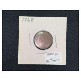 1868 Indian Head Cent Coin