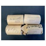 4 Rolls US Kennedy Half Dollars 1971-1976