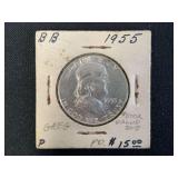 1955 P Franklin Half Dollar