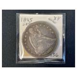 1845 Seated Liberty Dollar