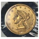 1878-S US $2.50 Liberty Head Gold Coin