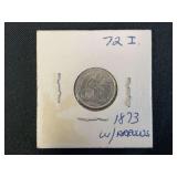 1873 Seated Liberty Dime with Arrows