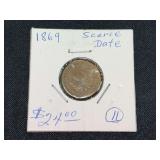 1869 Indian Head Cent