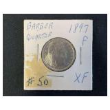 1897 Barber Quarter - Philadelphia Mint