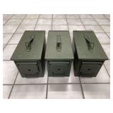 (3)-Marked M2A1 Metal Ammo Cans