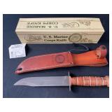 New Production Case XX US Marine Corps Fighting Knife w/Scabbard