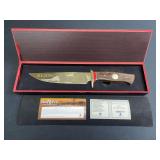 American Mint Lion Bowie Knife w/Display Box