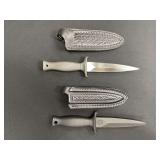 (2)-Boot/Belt Knives w/Sheaths