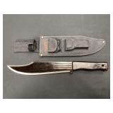 Marbles Bowie Knife w/Sheath & Stone