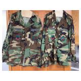 US Military Hot Weather Woodland Camo Clothing Lot