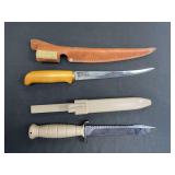 (2)-Misc. Knives w/Sheaths